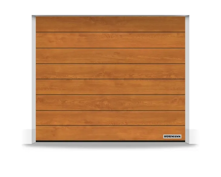 Brama garażowa RenoMatic segmentowa Hormann 2500x2125 złoty dąb Golden Oak