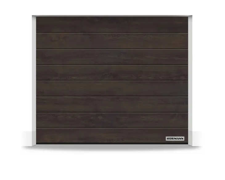 Brama garażowa RenoMatic segmentowa Hormann 2500x2500 ciemny dąb Night Oak