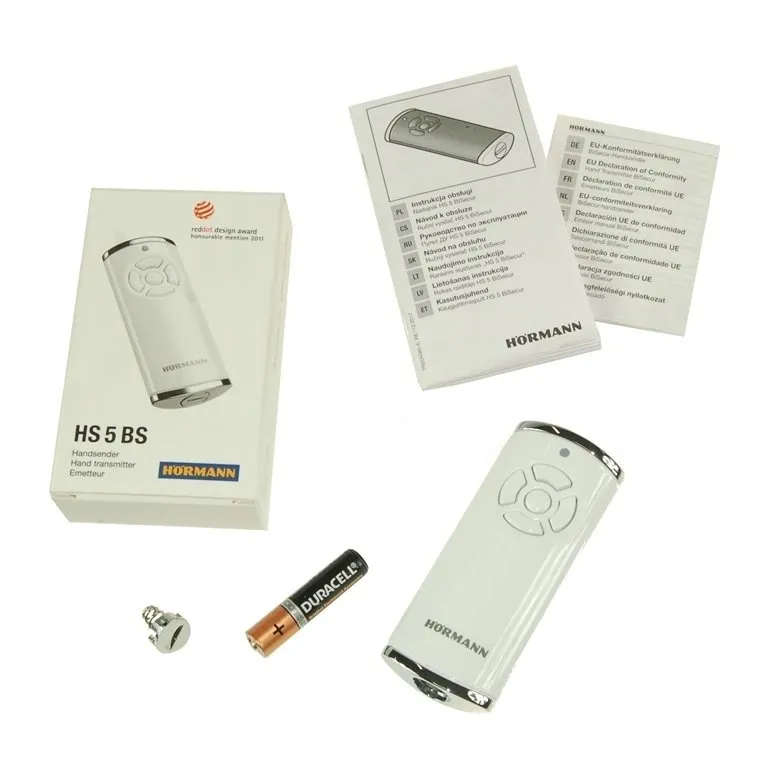 pilot-hormann-hs-5-bs-bisecur-bialy-polysk-stan-nowy