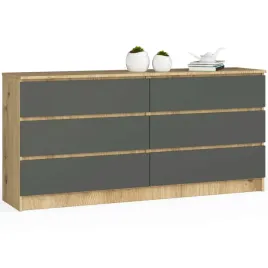 komoda-salon-pojemna-160-cm-6-szuflad-klasyczna-duza-artisan-grafit-szary