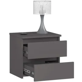szafka-nocna-cl2-40-cm-2-szuflady-grafit-szary