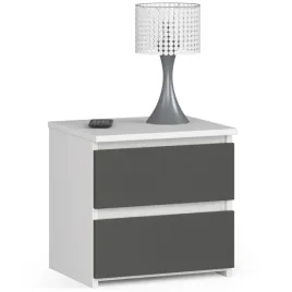 maly-stolik-nocny-bialy-szary-2-szuflady-40-cm