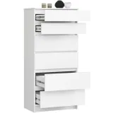komoda-do-salonu-wysoka-60-cm-6-szuflad-bezuchwytowa-szafka-pojemna-bialy-stan-nowy