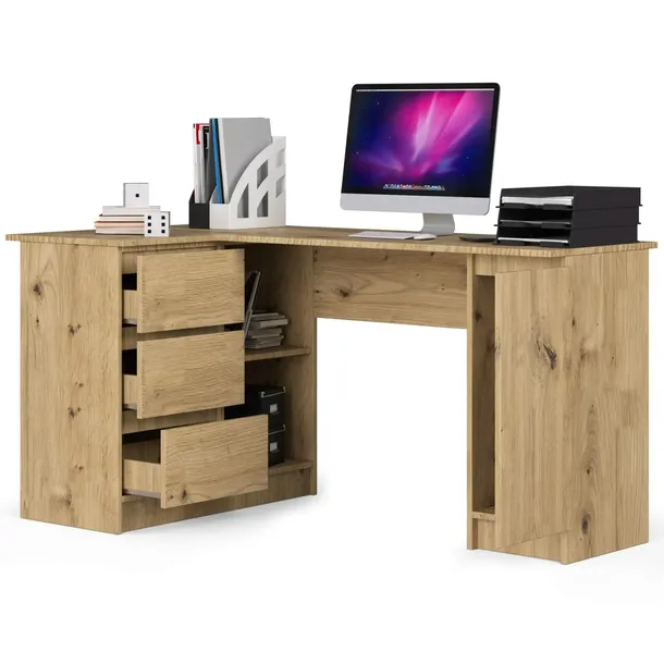biurko-narozne-komputerowe-dab-artisan-155-cm-stan-nowy