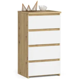 komoda-do-sypialni-4-szuflad-40-dab-artisan-biala