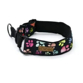 kendog-obroza-kolorowe-lapki-4cm-s-30-45-cm-zacisk-7-cm