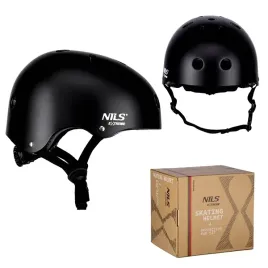 zestaw-kask-rowerowy-ochraniacze-nils-czarny-komplet-rozmiar-s