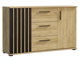 komoda-szafka-lamele-szuflady-140-cm-pokoj-czarny-dab-craft