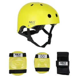 zestaw-kask-ochraniacze-zolty-nils-extreme