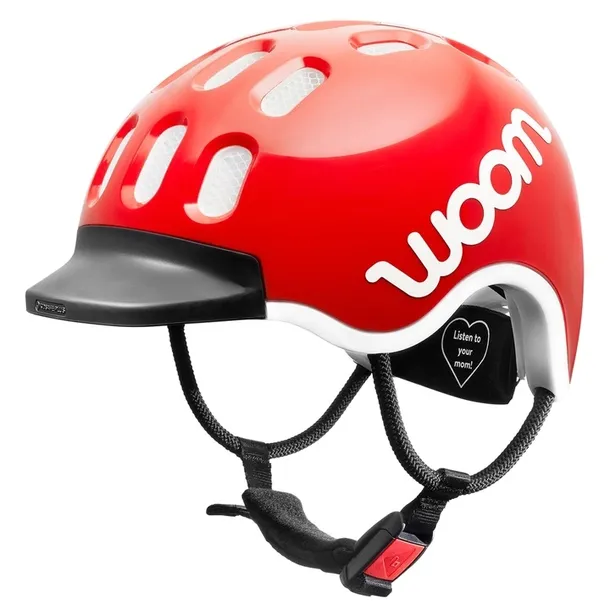 Kask rowerowy dziecięcy woom Kids czerwony M 53-56 cm