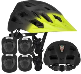 kask-na-rolki-rower-deskorolke-regulowany-z-lampka-led-ochraniacze-l
