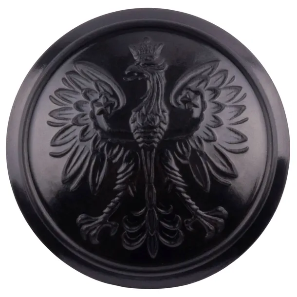 Mały guzik Straży Pożarnej do Munduru i Płaszcza 16mm czarny PSP