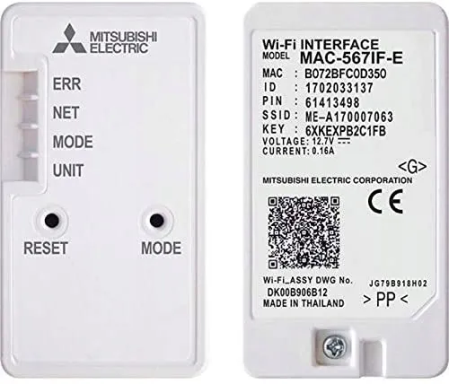 adapter-wifi-mac-587if-e-mitsubishi-melcloud-pompa