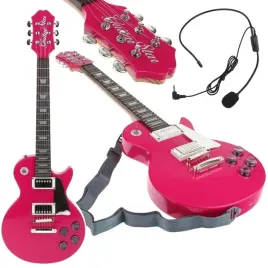 gitara-elektryczna-rockowa-z-mikrofonem-karaoke-melodie-podklady-rozowa