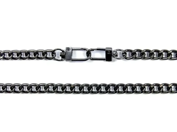 Łańcuszek do Torebki Dewizka 40cm Ciemny Nikiel