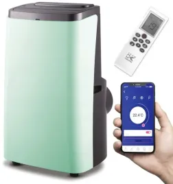 designerski-klimatyzator-przenosny-zielony-35kw-12000-btu-wifi-aplikacja