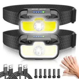 hyted-latarka-czolowa-led-usb-c-2000-lumenow-ipx5-wodoodporna-2-sztuki