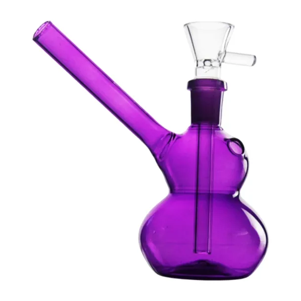 MINI BONGO SZKLANE FAJKA WODNA MAŁE ZE SPRZĘGŁEM RÓŻOWE DO PALENIA 12CM