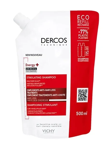 VICHY DERCOS Energy+ Szampon wzmacniający Refill 500 ml