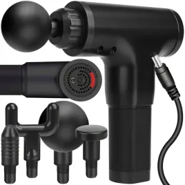 pistolet-do-masazu-bezprzewodowy-masazer-plecow-ciala-wibracyjny-koncowki