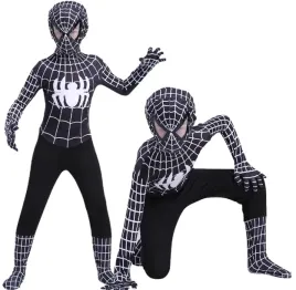 stroj-kostium-przebranie-czlowiek-pajak-czarny-spider-bal-karnawal-104-110