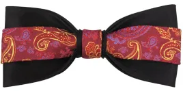 czarna-mucha-z-bordowym-paskiem-w-paisley-z-poszetka-a167
