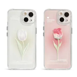 etui-silikonowe-iphone-13-14-kwiaty-przezroczyste-tpu