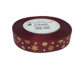 wstazka-metal-sniezynki-15mm-18mb-bordo-zloto-wtssl15-060