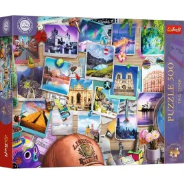 trefl-puzzle-500-el-premplus-tea-time-wspomnienia-z-podrozy