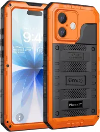 beeasy-etui-wodoodporne-do-iphone-17-63-pancerne-360-czarno-pomranczowe