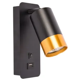 lampka-do-czytania-nocna-kinkiet-scienny-led-gu10-czarna-zlota-usb-a-c