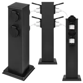 lampa-ogrodowa-stojaca-slupek-elektryczny-4x-gniazdo-hermetyczne