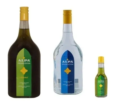 2 x Alpa Francovka + Leśna LESANA  1000ml  + konopna