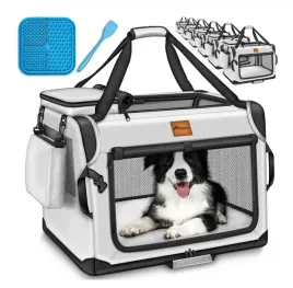 transporter-dla-psa-835858cm-klatka-skladana-jasnoszary-l-xl-mata-dla-psa