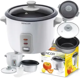 ryzowar-parowar-garnek-do-ryzu-warzyw-sushi-warzyw-sencor-600ml-300w-bialy