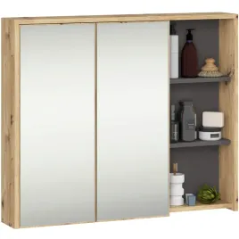 szafka-lazienkowa-wiszaca-z-lustrem-90-cm-2-drzwi-6-polek-dab-artisan-szary