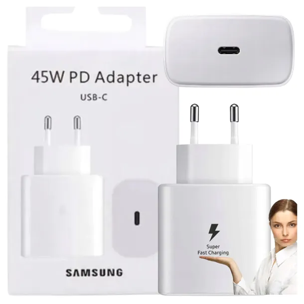 ORYGINALNA ŁADOWARKA SAMSUNG 45W 4510 PD 3.0 USB C Super Charger