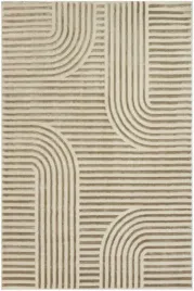 dywan-bezowy-dwupoziomowy-miekki-lsniacy-w-linie-do-pokoju-misha-160x230-cm