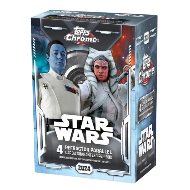 Star Wars Topps Chrome 2024 Karty Kolekcjonerskie Box OPAKOWANIE 40SZT