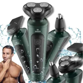 golarka-meska-trymer-maszynka-do-brody-glowy-3w1-zielona-z-akumulatorem