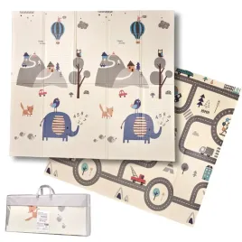 mata-edukacyjna-piankowa-dwustronna-skladana-slonie-las-180-x-200-cm