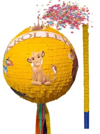 piniata-urodzinowa-duza-86-cm-zolta-krol-lew-kij-konfetti