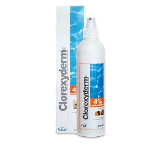 Clorexyderm 4% 200 ml Preparat bakterio i grzybobójczy dla psów i kotów