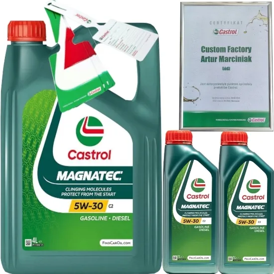 CASTROL MAGNATEC 5W30 C2 6L PSA B712290 + ZAWIESZKA