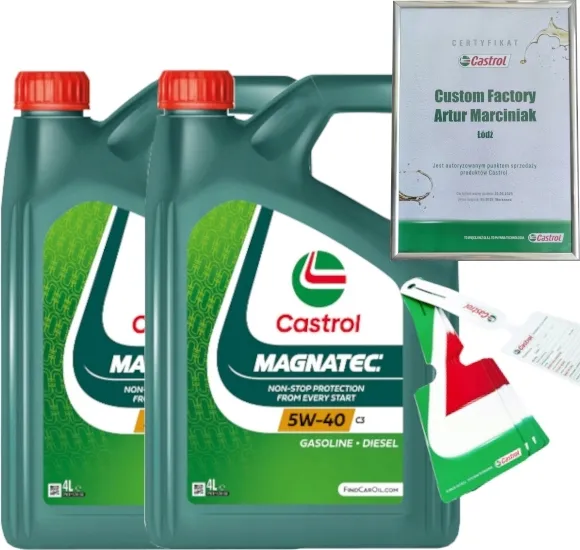 CASTROL MAGNATEC 5W40 C3 7L BMW LL-04 MB 229.31/ 229.51/ 229.52 + ZAWIESZKA