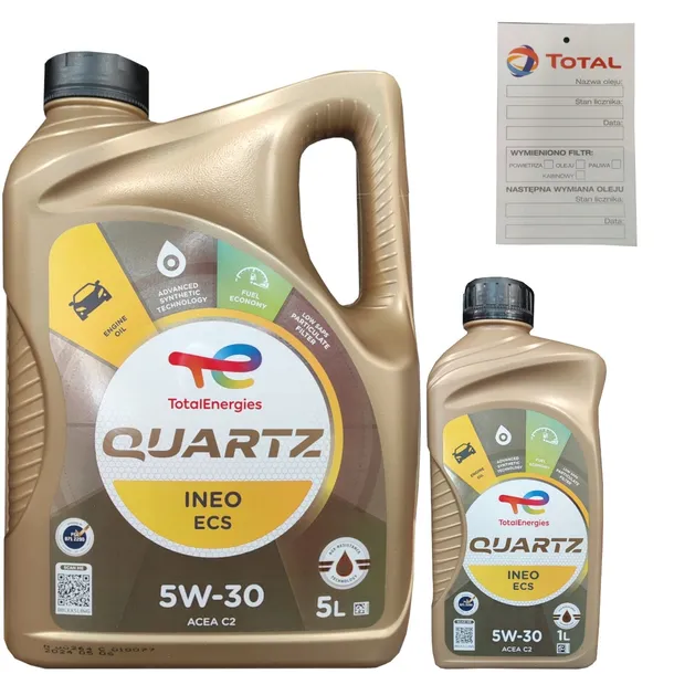 TOTAL QUARTZ INEO ECS 5W30 C2 6L PSA B71 2290 + ZAWIESZKA