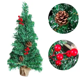 choinka-sztuczna-swiateczna-ozdobiona-mala-na-biurko-szyszki-jarzebina-60cm