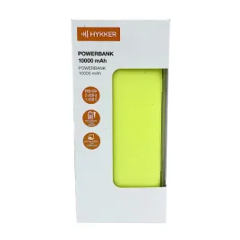 hykker-powerbank-10000mah-2xusb-a-usb-c-zolty