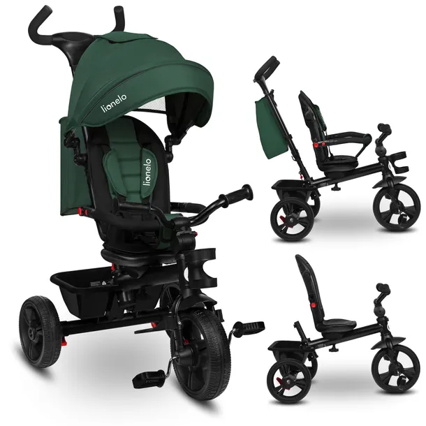 ROWEREK TRÓJKOŁOWY DZIECIĘCY OBRACANY PCHACZ wolne koło 360 LIONELO HAARI