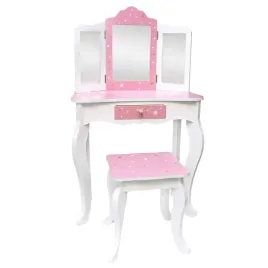 drewniana-toaletka-dla-dzieci-z-trzema-lustrami-krzeselko-bialy-rozowy-sol